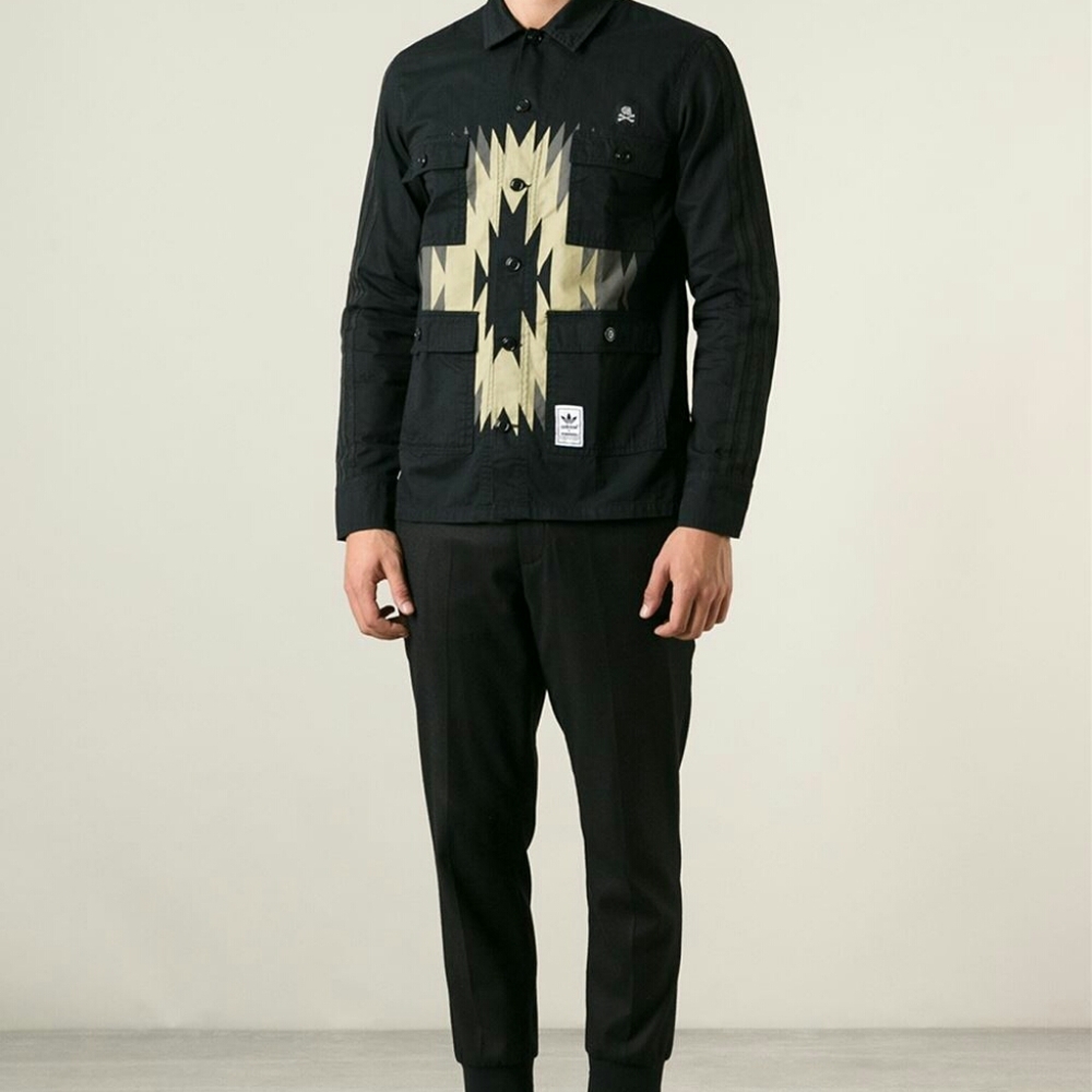Adidas X Neighborhood Collab Aztec Motif Military